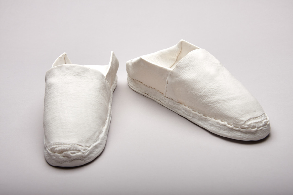 Espadrilles en porcelaine de Violaine Ulmer